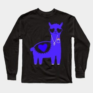 Alpaca Referee Funny Long Sleeve T-Shirt